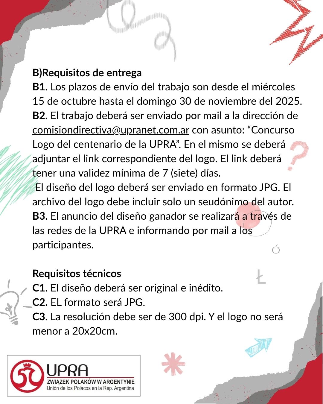 Concurso para presentar un logo para los 100 años de la UPRA 